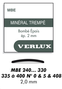MBE VERRE MINERAL BOMBE EPAIS 2 MM