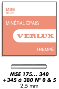 MSE VERRE MINERAL PLAT -  EPAIS  2.5 MM