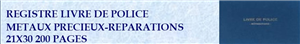 LIVRE  REGISTRE  DE POLICE DE  REPARATIONS