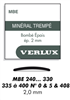 MBE VERRE MINERAL BOMBE EPAIS 2 MM