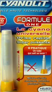 COLLE CYANOLIT  Liquide   2g  / Instantanée.